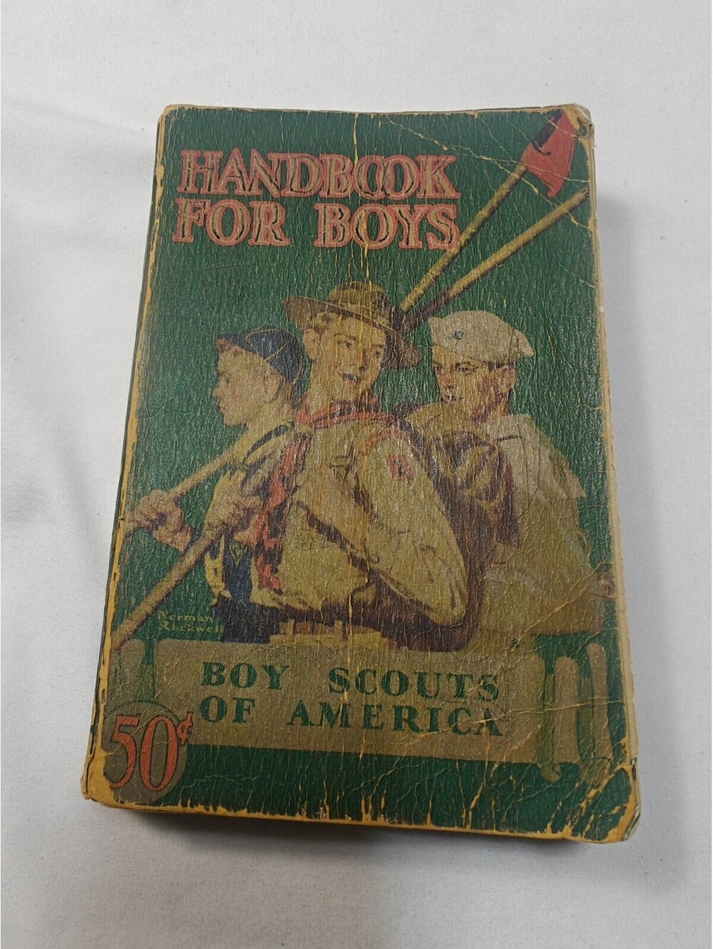 1940 Handbook for Boys Boy Scouts of America BSA Revised First Edition Vintage